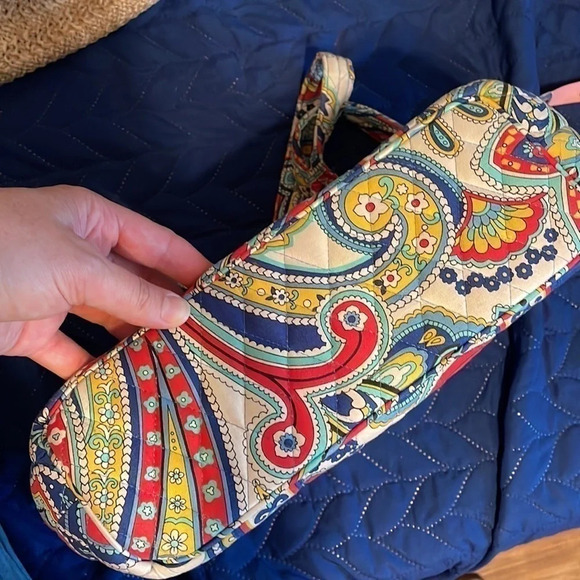 Vera Bradley purse handbag shoulder bag Marine Paisley print pattern retired - Picture 7 of 8